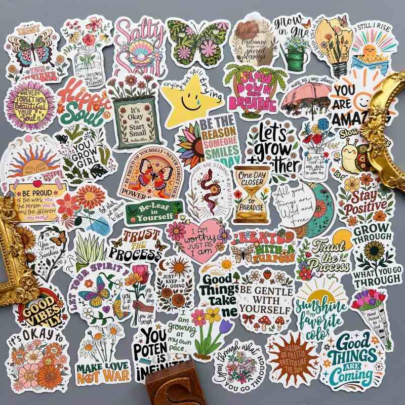 Tender Flowers Sticker 50PCS
