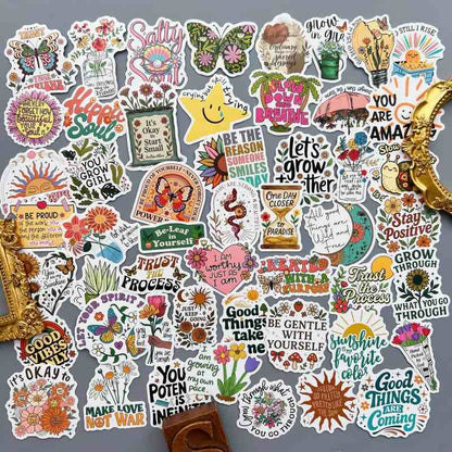 Tender Flowers Sticker 50PCS