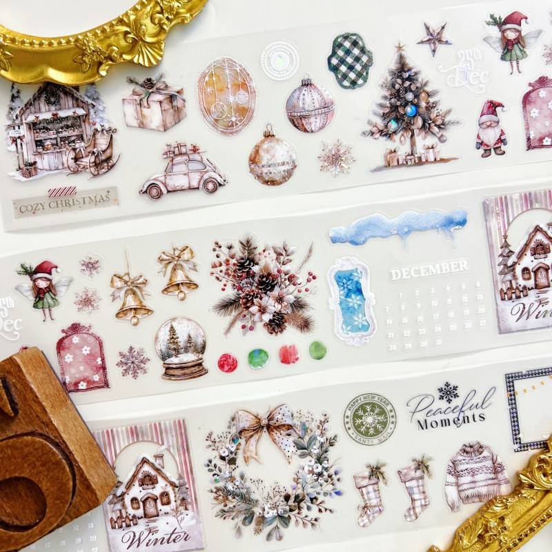 Cozy Christmas PET Tape | Journal Pages
