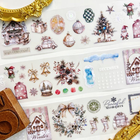 Cozy Christmas PET Tape | Journal Pages