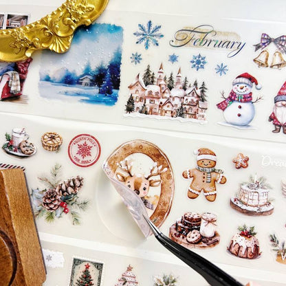 Cozy Christmas PET Tape | Journal Pages