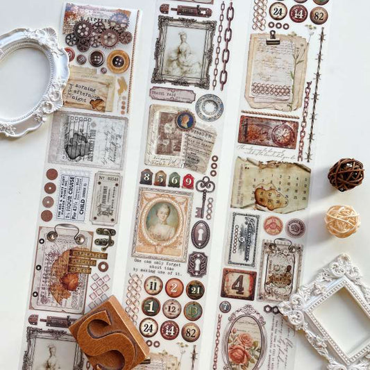 Vintage Ephemera PET Tape | Journal Pages