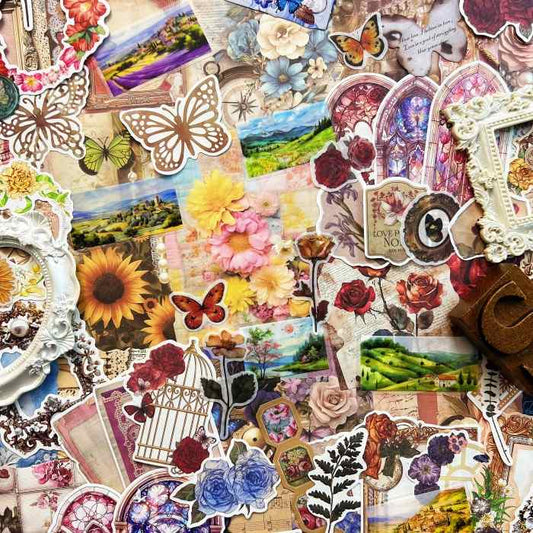 Homestead Sky Ephemera Mystery Kit 130PCS