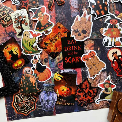 Creepy Eve Ephemera Mystery Kit 100PCS