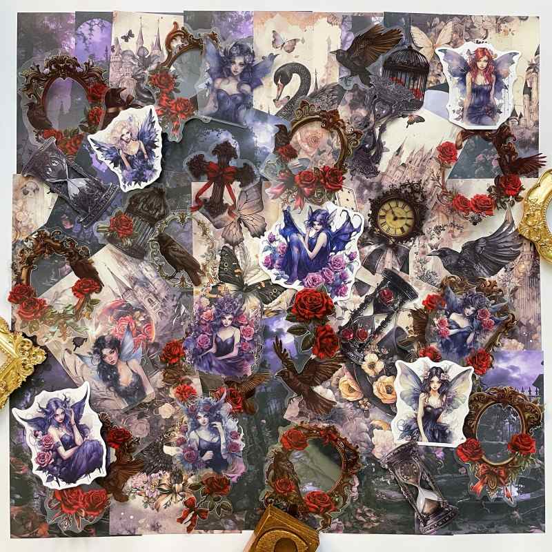 Cursed Rose Ephemera Mystery Kit 60PCS