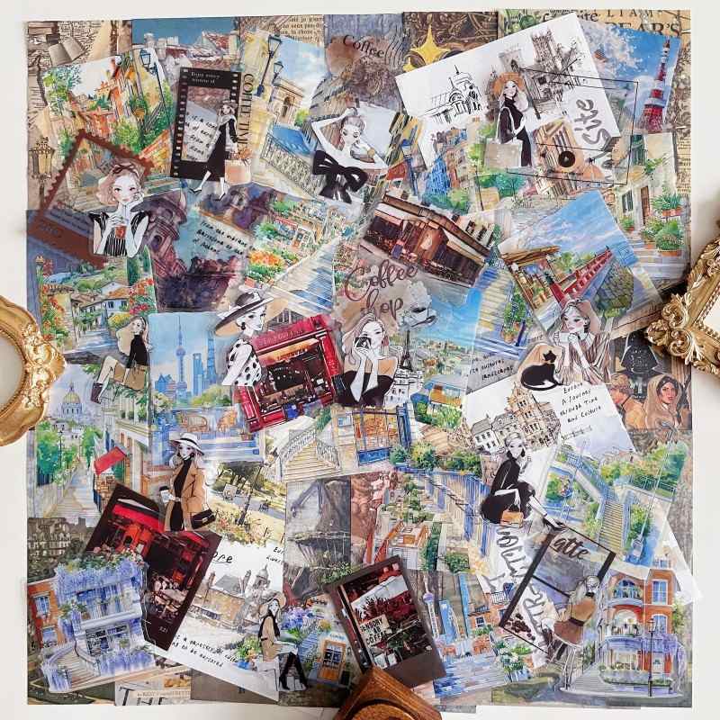 Wander Notes Ephemera Mystery Kit 65PCS