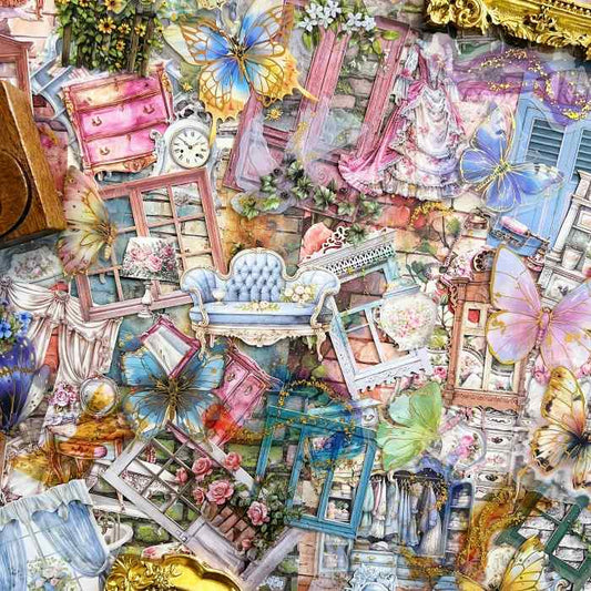 Dreamy Living Ephemera Mystery Kit 105PCS