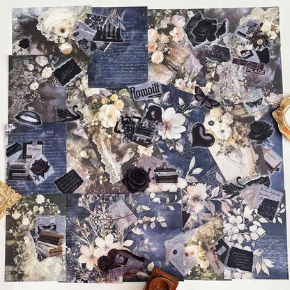 Velvet Nocturne Ephemera Mystery Kit 70PCS