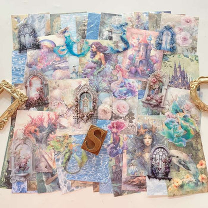 Mermaid Tale Ephemera Mystery Kit 65PCS