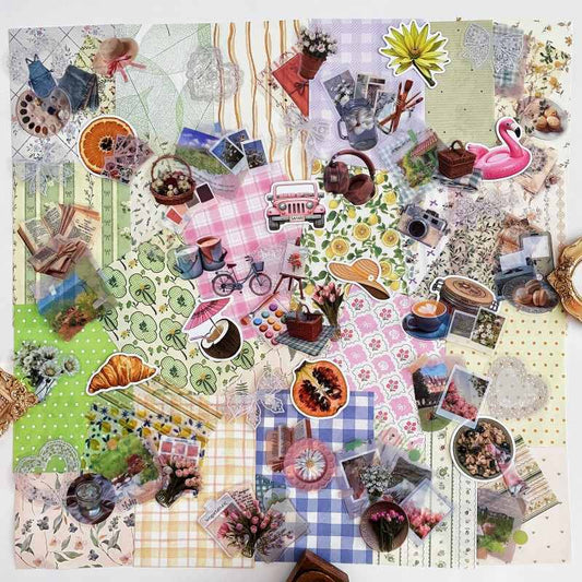 Picnic Palette Ephemera Mystery Kit 110PCS