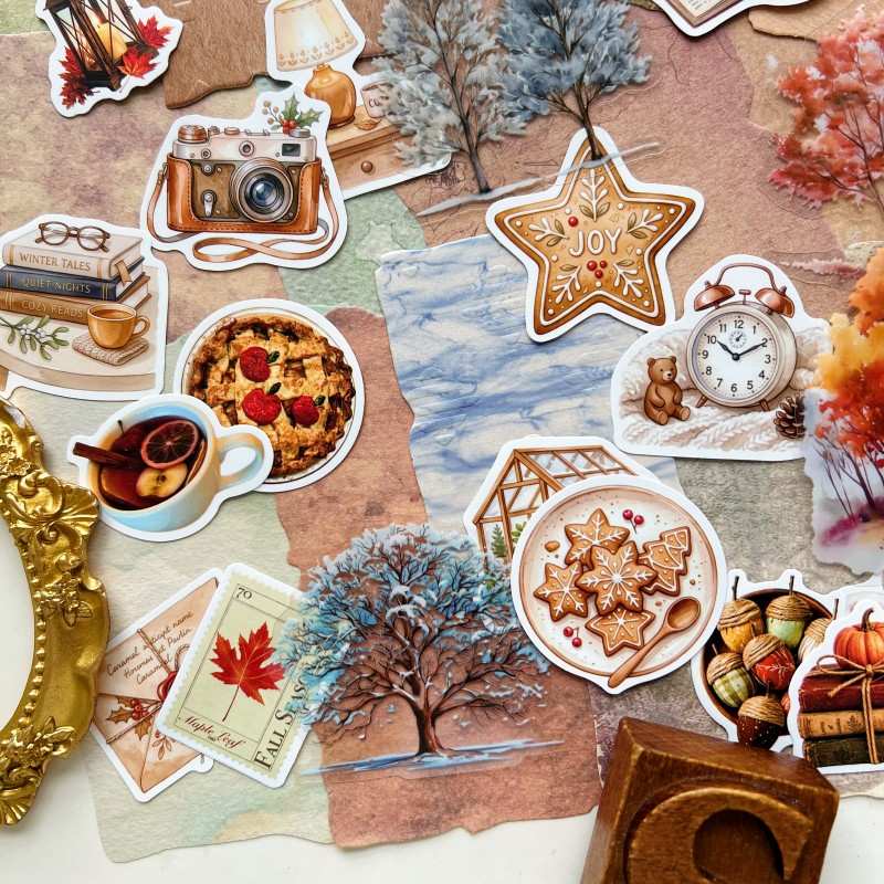 Seasons of Warmth Ephemera Mystery Kit 85PCS