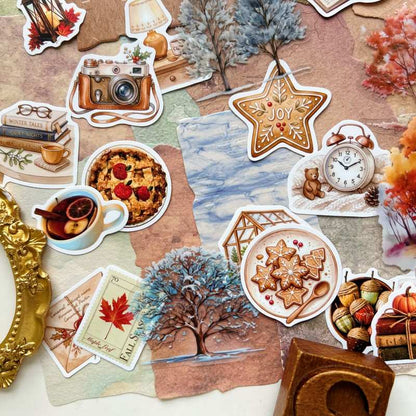 Seasons of Warmth Ephemera Mystery Kit 85PCS