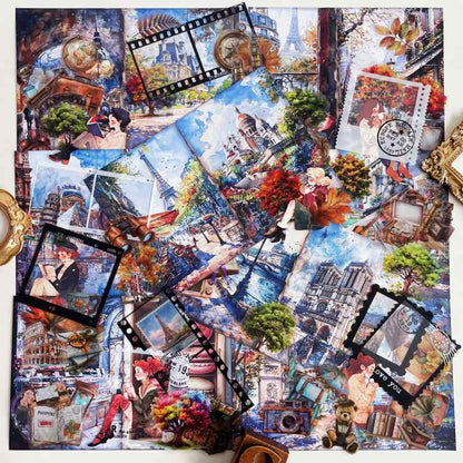 Parisian September Ephemera Mystery Kit 80PCS