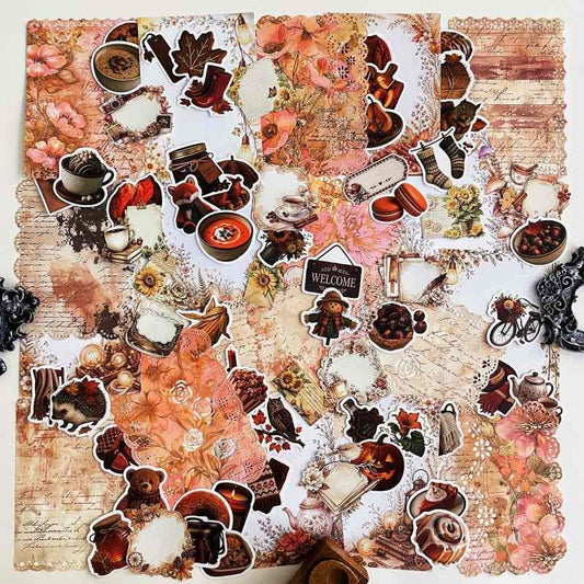Harvest Sun Ephemera Mystery Kit 80PCS