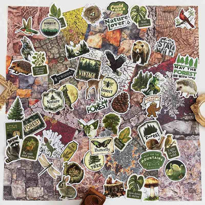 Wild Nature Ephemera Mystery Kit 70PCS