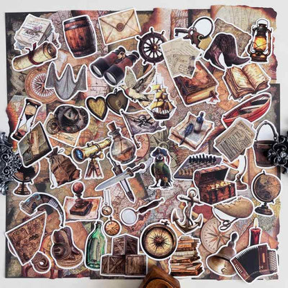 Old Voyage Ephemera Mystery Kit 90PCS