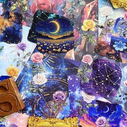 Starry Rose Ephemera Mystery Kit 105PCS