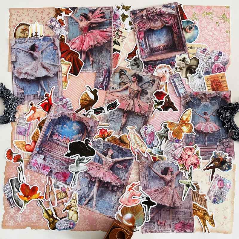 Ballet on Paper Ephemera Mystery Kit 80PCS
