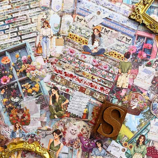 Farmhouse Mood Ephemera Mystery Kit 90PCS