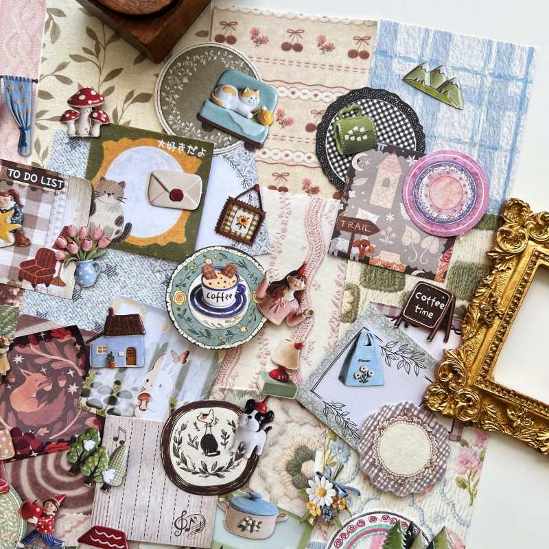 Country Story Ephemera Mystery Kit 100PCS