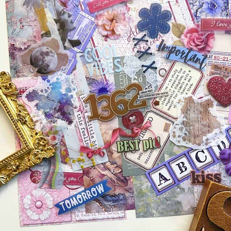 Lost Garden Ephemera Mystery Kit 135PCS