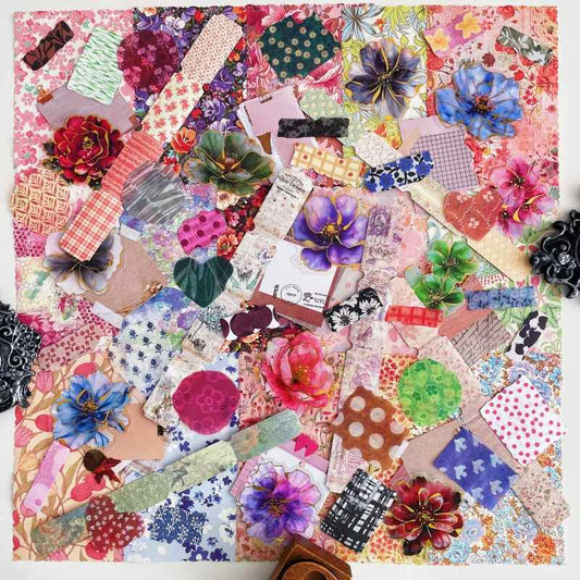 Multi Petal Ephemera Mystery Kit 70PCS