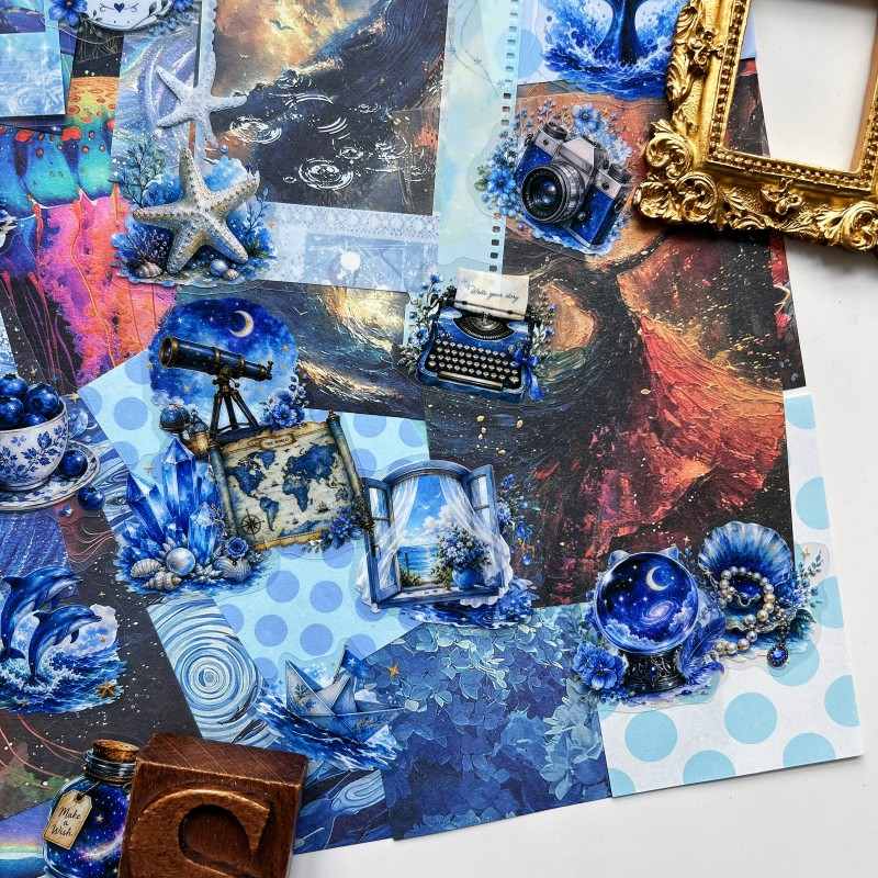 Sea Illusion Ephemera Mystery Kit 90PCS