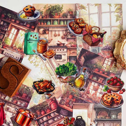 Kitchen Stories Ephemera Mystery Kit 70PCS