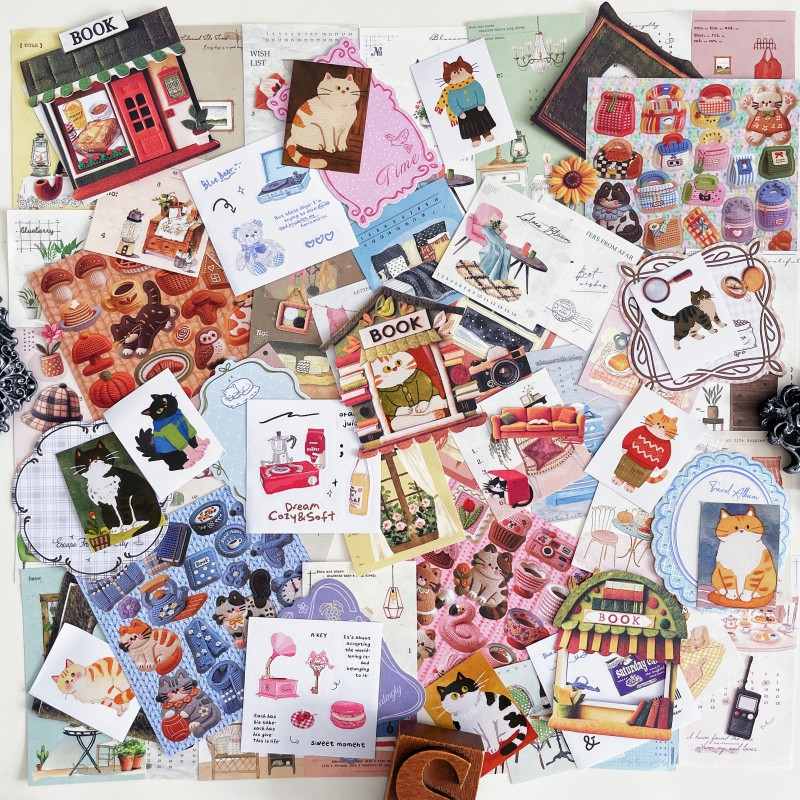 Pages & Paws Ephemera Mystery Kit 80PCS