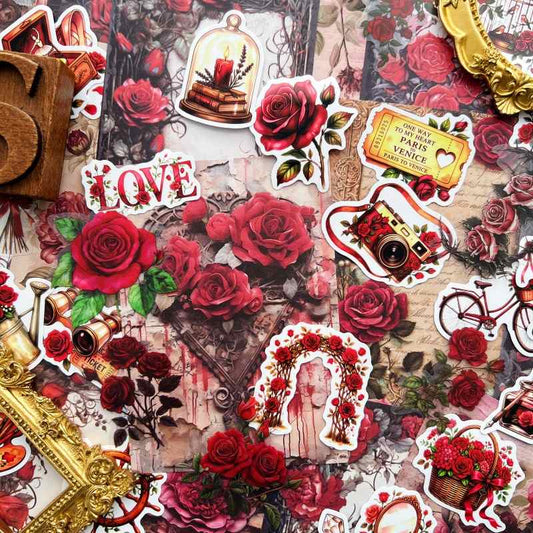 Heritage Rose Ephemera Mystery Kit 80PCS