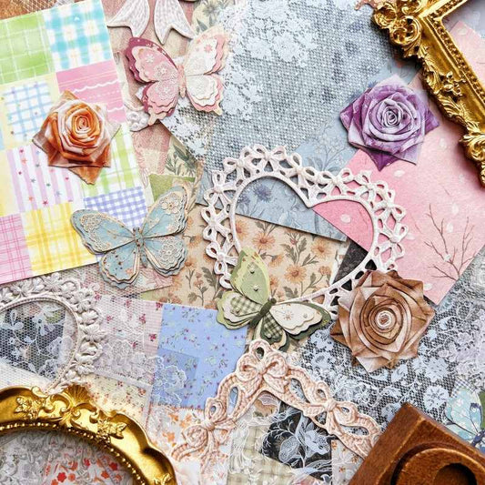 Patchwork Lace Ephemera Mystery Kit 95PCS