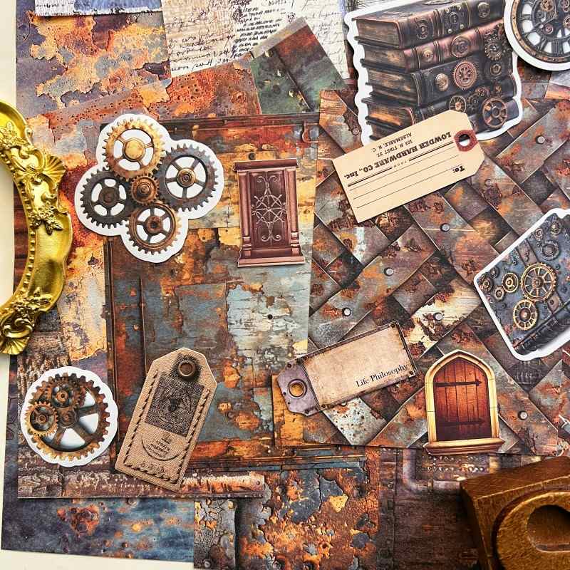 Rust Relic Ephemera Mystery Kit 90PCS