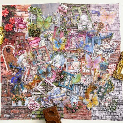 Dreamy Living Ephemera Mystery Kit 105PCS