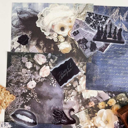 Velvet Nocturne Ephemera Mystery Kit 70PCS