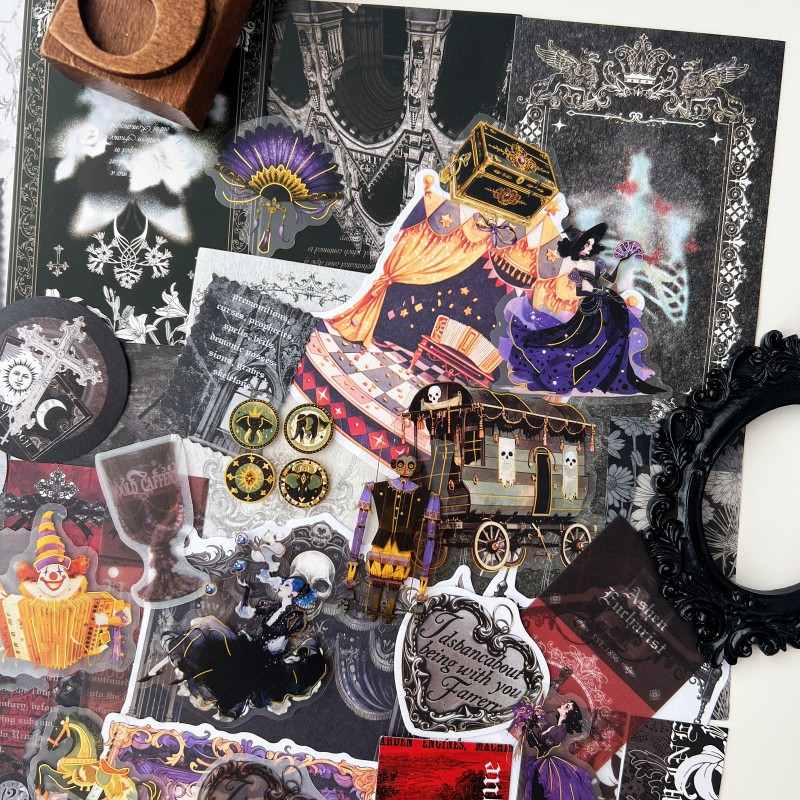 Phantom Carnival Ephemera Mystery Kit 65PCS