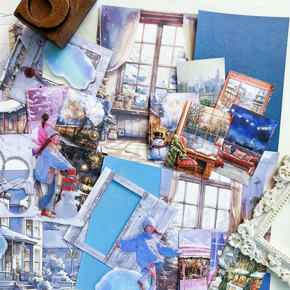 White Silence Ephemera Mystery Kit 75PCS