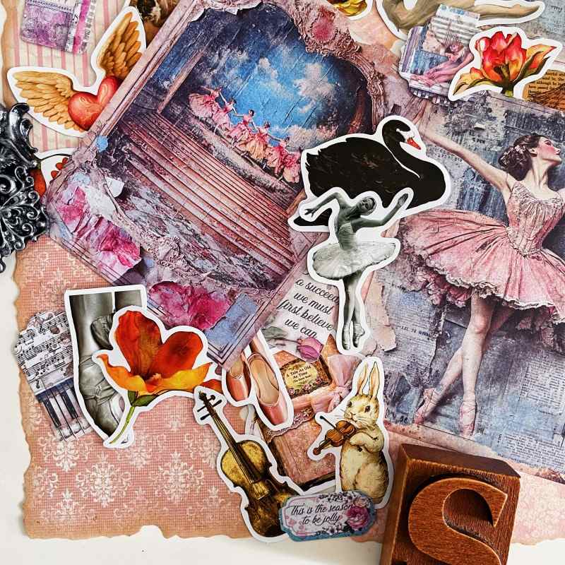 Ballet on Paper Ephemera Mystery Kit 80PCS
