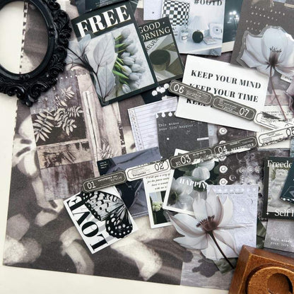 Silent Thoughts Ephemera Mystery Kit 80PCS