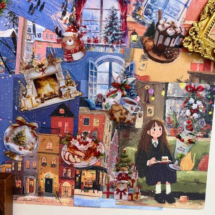Noel Moment Ephemera Mystery Kit 120PCS