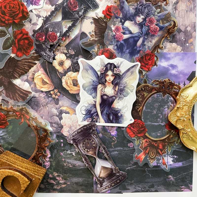 Cursed Rose Ephemera Mystery Kit 60PCS