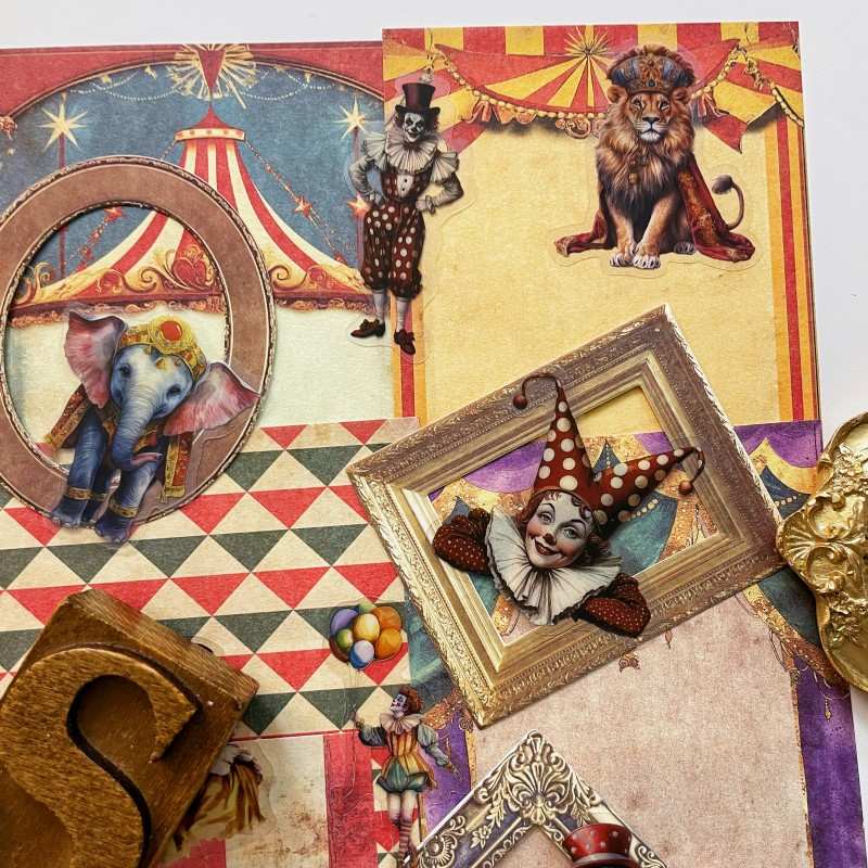 Circus Party Ephemera Mystery Kit 80PCS