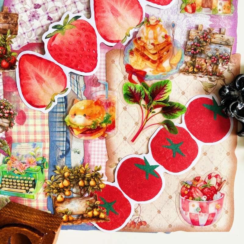 Fruit Garden Ephemera Mystery Kit 70PCS