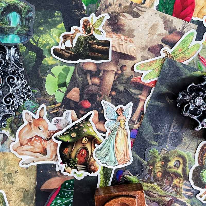 Enchanted Woodland Ephemera Mystery Kit 85PCS