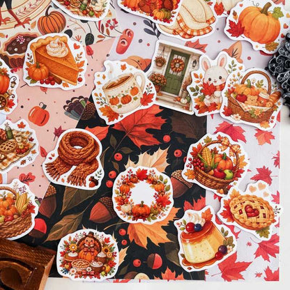 Thankful Harvest Ephemera Mystery Kit 60PCS
