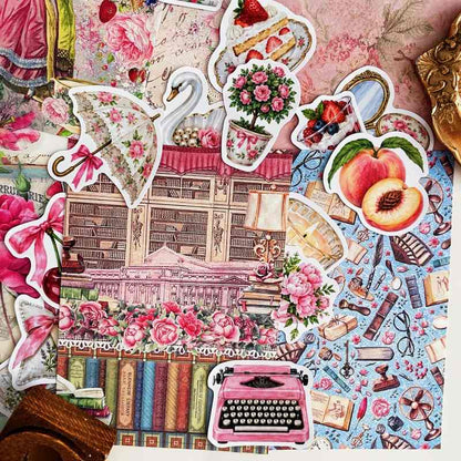 Vintage Coquette Ephemera Mystery Kit 80PCS