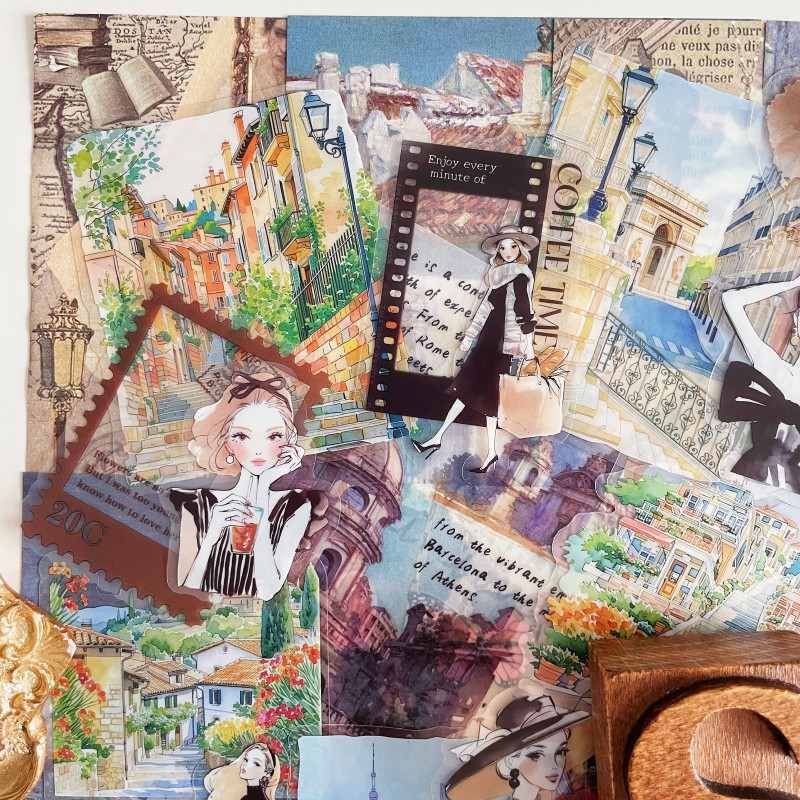 Wander Notes Ephemera Mystery Kit 65PCS