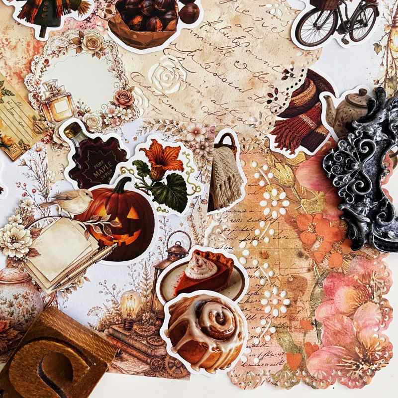 Harvest Sun Ephemera Mystery Kit 80PCS