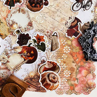 Harvest Sun Ephemera Mystery Kit 80PCS