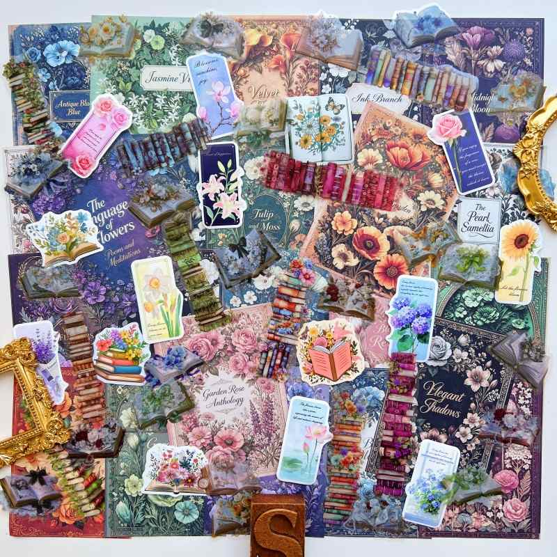Garden Volumes Ephemera Mystery Kit 70PCS