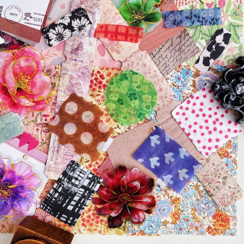 Multi Petal Ephemera Mystery Kit 70PCS